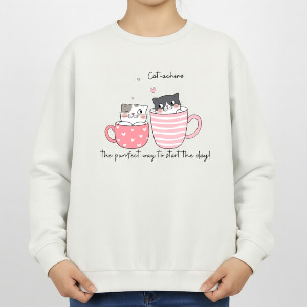 سویشرت زنانه مدل گربه ها و فنجون کد v15