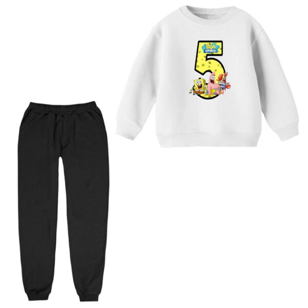 ست سویشرت و شلوار راحتی بچگانه مدل باب اسفنجی کد ۷