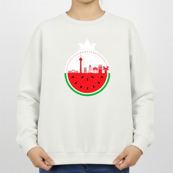 سویشرت زنانه مدل هندوانه یلدایی کد v13