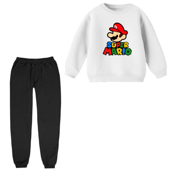 ست سویشرت و شلوار راحتی بچگانه مدل سوپر ماریو