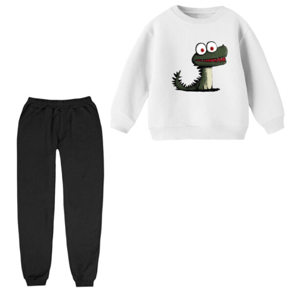 ست سویشرت و شلوار راحتی بچگانه مدل دایناسور کد 2