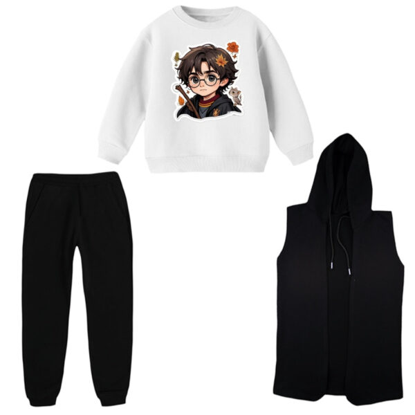 ست 3 تکه لباس راحتی بچگانه مدل هری پاتر