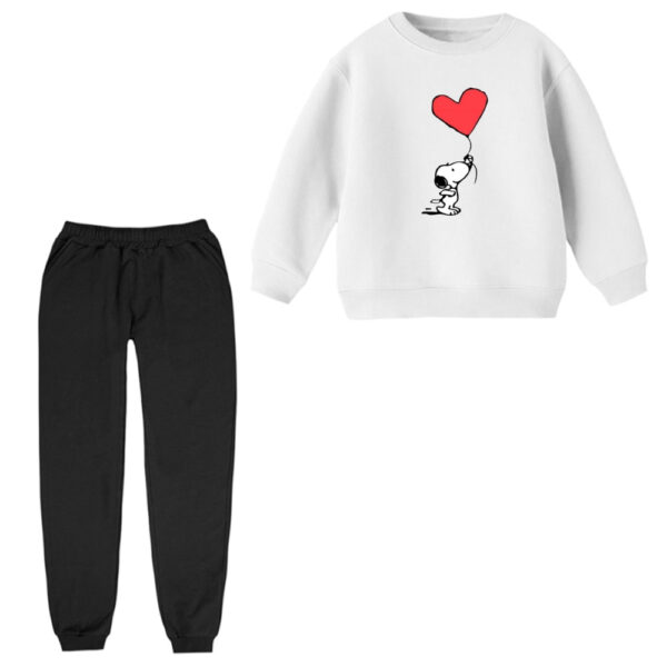 ست سویشرت و شلوار راحتی بچگانه مدل اسنوپی کد ۴۴