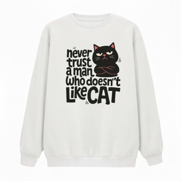 سویشرت زنانه مدل گربه نوشته کد v5