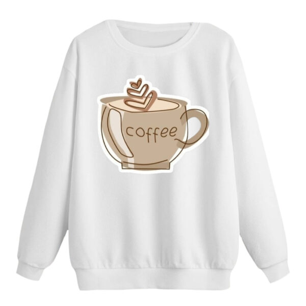 سویشرت زنانه مدل فنجان قهوه کد p1