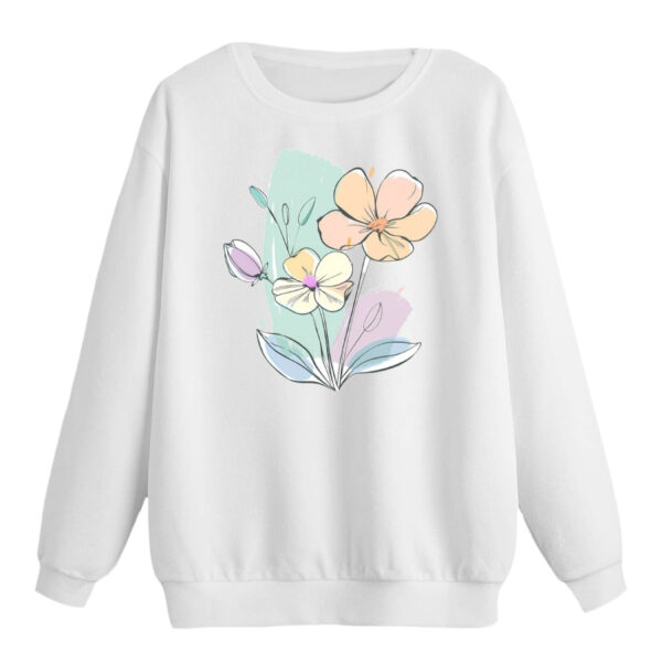 سویشرت زنانه مدل گل کد p1