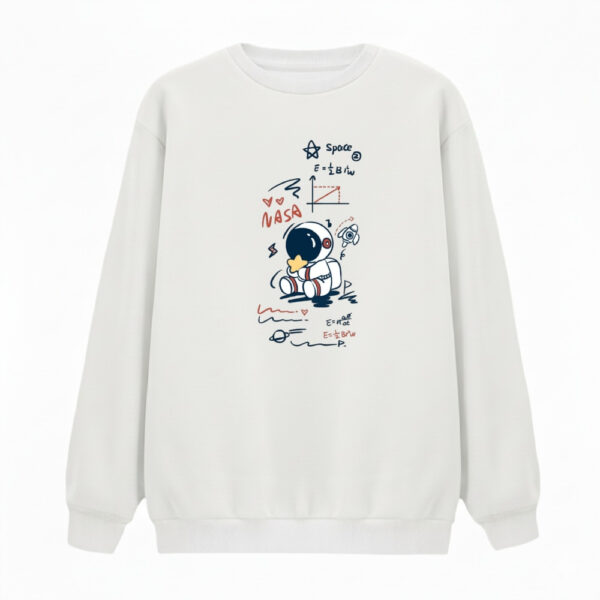 سویشرت زنانه مدل فضانورد و محاسبات کد v15