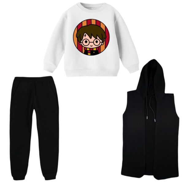 ست 3 تکه لباس راحتی بچگانه مدل هری پاتر کد 1