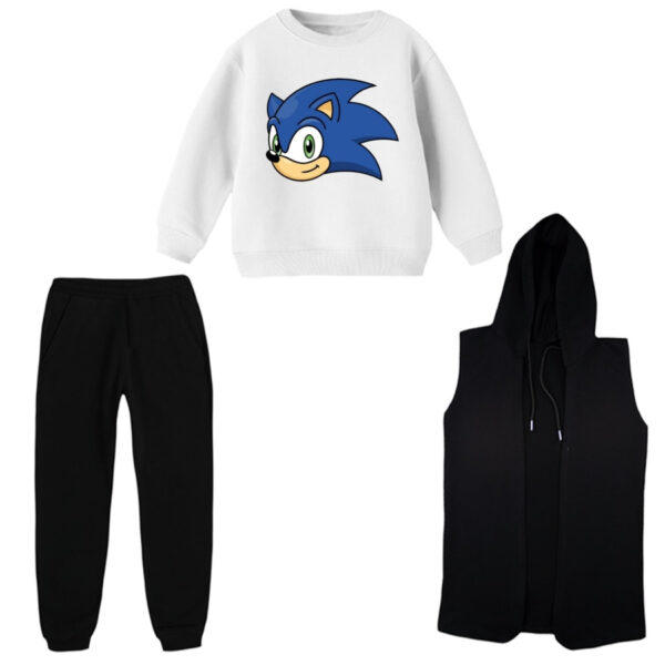 ست 3 تکه لباس راحتی بچگانه مدل سونیک