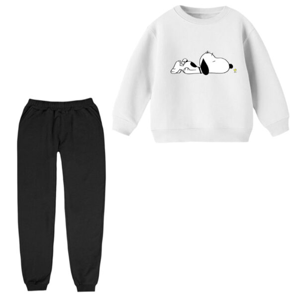 ست سویشرت و شلوار راحتی بچگانه مدل اسنوپی کد ۷۲