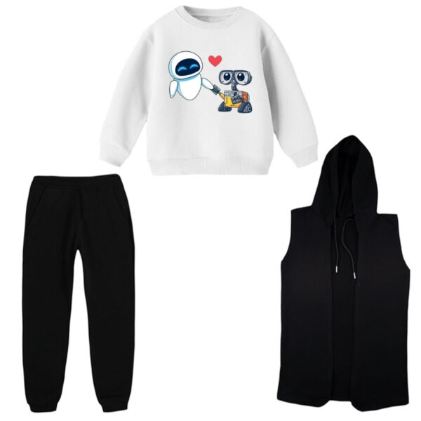 ست 3 تکه لباس راحتی بچگانه مدل وال ای کد 2