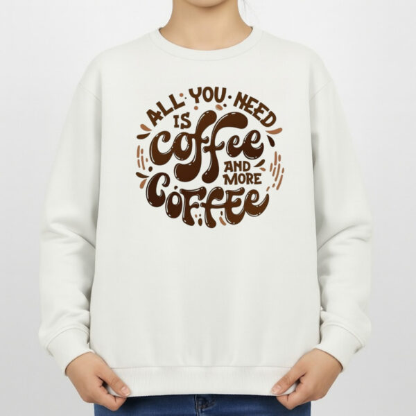 سویشرت زنانه مدل نوشته قهوه کد v2