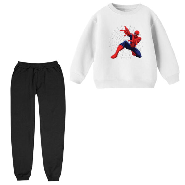 ست سویشرت و شلوار راحتی بچگانه مدل مرد عنکبوتی کد ۱۵