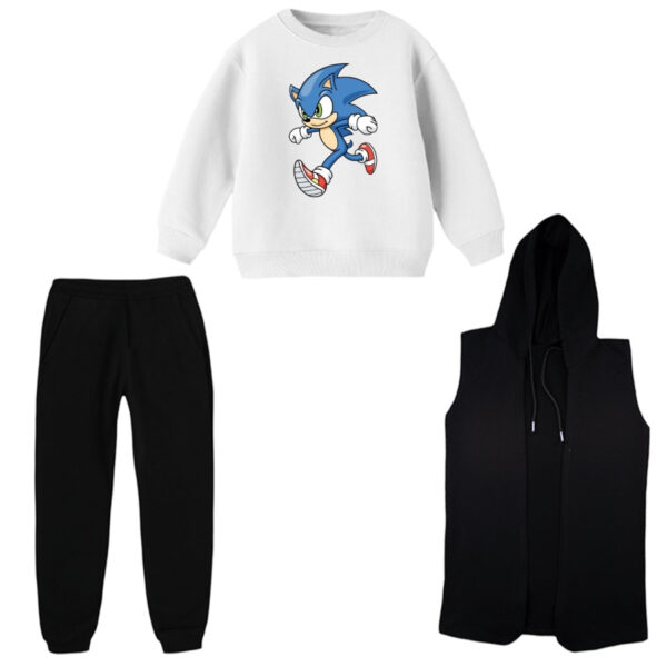 ست 3 تکه لباس راحتی بچگانه مدل سونیک کد 2