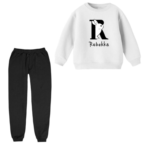 ست سویشرت و شلوار راحتی بچگانه مدل خرگوش کد ۱۶