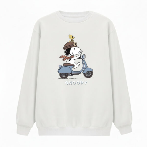 سویشرت زنانه مدل اسنوپی موتور سوار v17