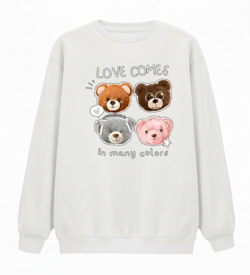 سویشرت زنانه مدل چهار خرس کد v1