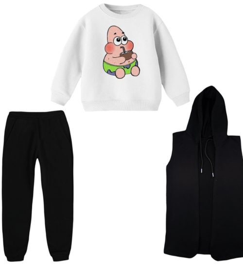 ست 3 تکه لباس راحتی بچگانه مدل پاتریک