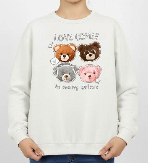 سویشرت زنانه مدل چهار خرس کد v1